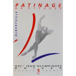 XVIe Jeux Olympiques d'Hiver. Albertville. Patinage de vitesse. 1992.