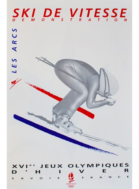 XVIe Jeux Olympiques d'Hiver. Albertville. Ski de vitesse. 1992.