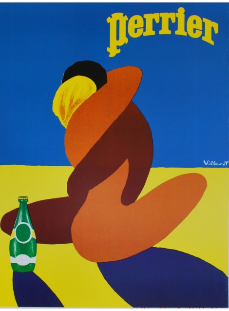 Bernard Villemot. Perrier. 1980.