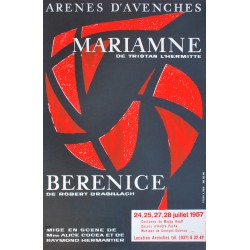 André Pache. Mariamne de Tristan L'Hermitte, Arènes d'Avenches. 1957.