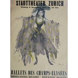 Christian Bérard. Ballets des Champs-Elysées, Zürich. 1946.