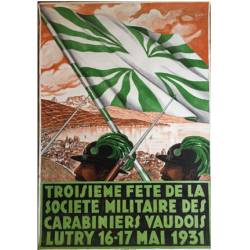 Société militaire des carabiniers vaudois. Lutry, 1931.