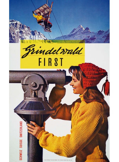 Adolf Flückiger. Grindelwald First. 1957.