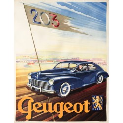 Peugeot 203. Vers 1955.