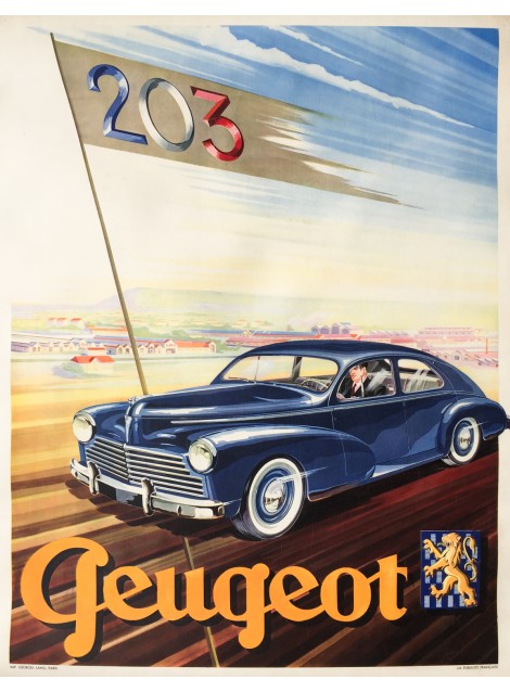 Peugeot 203. Vers 1955.