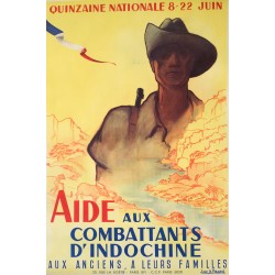 Jean B. Picard. Aide aux combattants d'Indochine. Vers 1950.