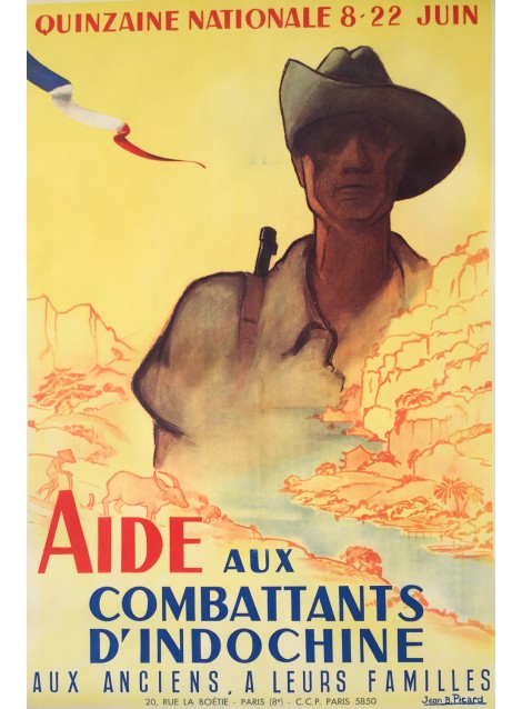 Jean B. Picard. Aide aux combattants d'Indochine. Vers 1950.