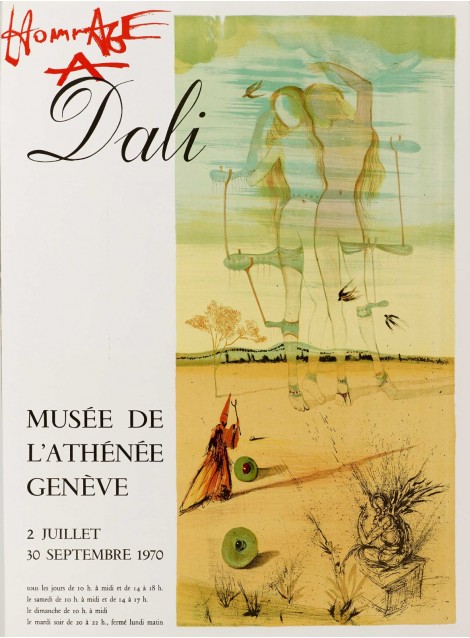 Salvador Dali. Hommage à Dali, Genève. 1970.