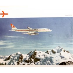 Swissair. Douglas DC-8-62. 1968.