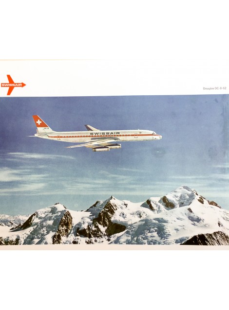 Swissair. Douglas DC-8-62. 1968.