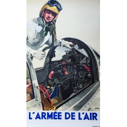 Yves Delfo. L'Armée de l'air. Vers 1955.