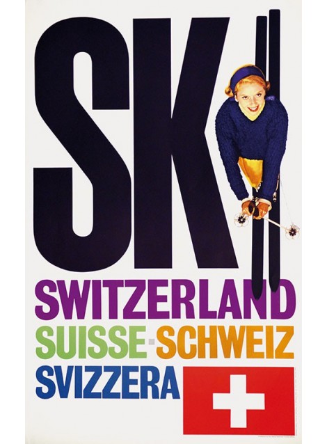 René Bittel. Ski Switzerland. 1959.