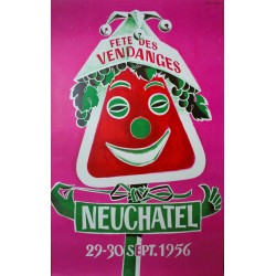 Fête des Vendanges, Neuchâtel. Walter Wehinger. 1956.