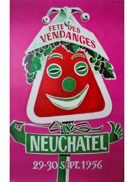 Fête des Vendanges, Neuchâtel. Walter Wehinger. 1956.