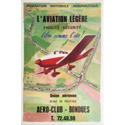 Georges Beuville. L'aviation légère. Vers 1965.