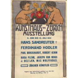 Fritz Boscovitz. Kunsthaus-Zürich Ausstellung Sandreuter, Hodler. 1913.