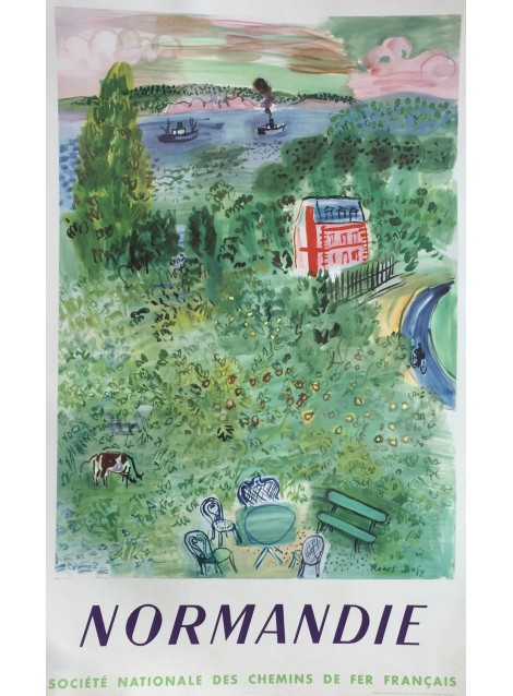 Raoul Dufy. Normandie SNCF. 1954.