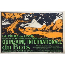 Quinzaine internationale du bois, Lyon. 1923.