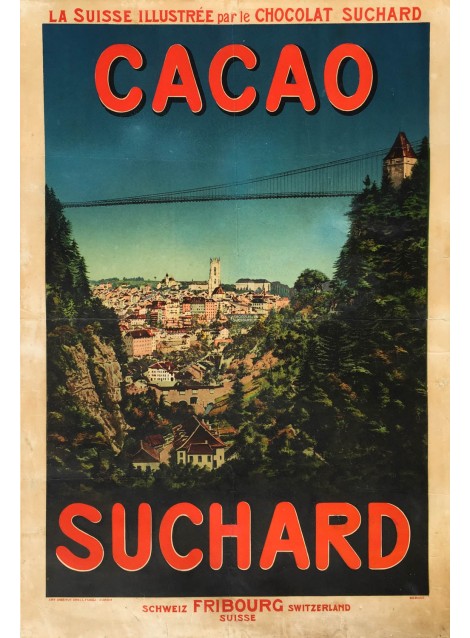 Cacao Suchard. Fribourg. Vers 1900.