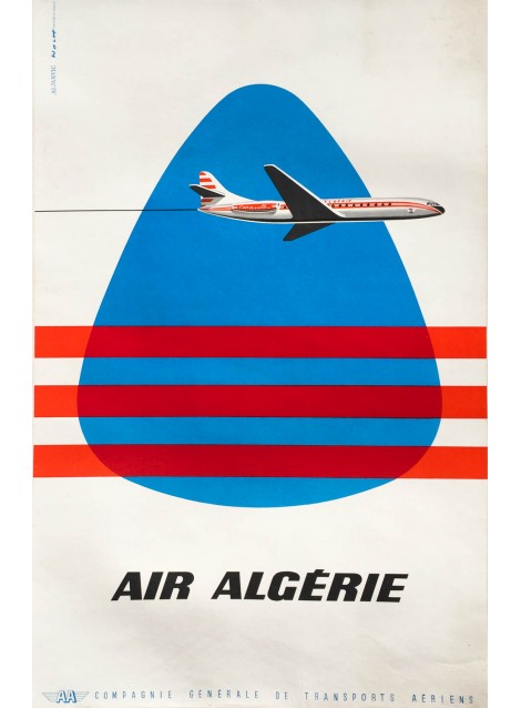 Aljanvic. Air Algérie. Vers 1965.