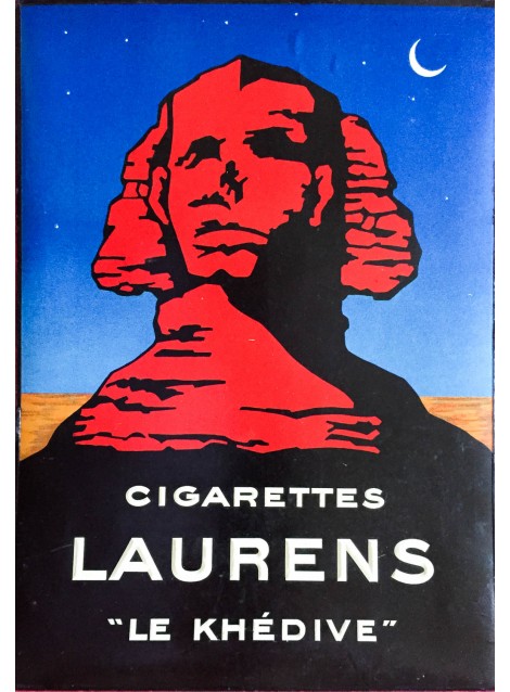 Cigarettes Laurens "Le Khédive". Vers 1925.