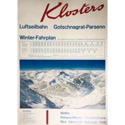Hausamann. Klosters. Gotschnagrat - Parsenn. 1960.