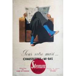 Jean Jacquelin. Chaussette Stemm. Vers 1950.