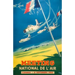 Yves Delfo. Meeting national de l'air, Cannes. 1953.