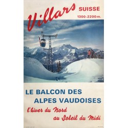 Villars. Le balcon des Alpes vaudoises. Vers 1970.