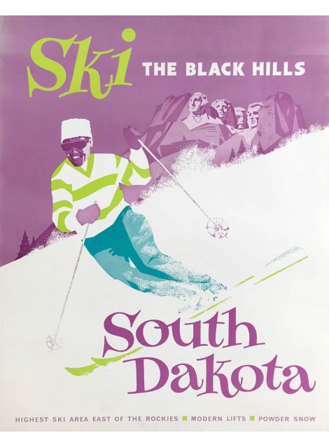 South Dakota. Ski. The Black Hills. Ca 1960.