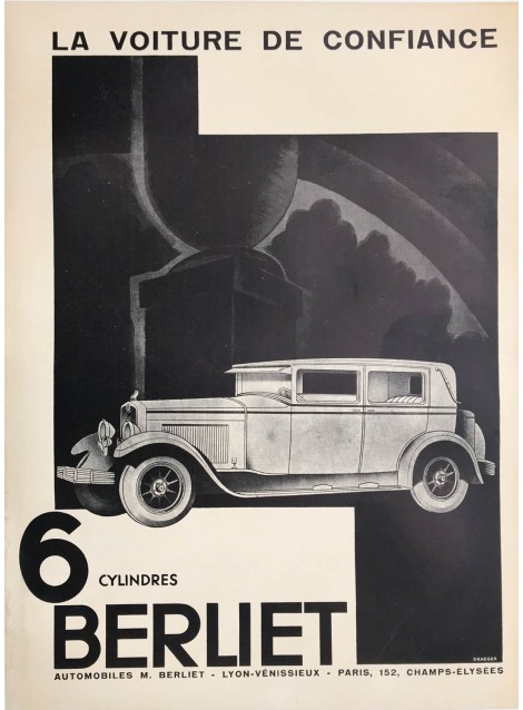 Berliet 6 cylindres. La voiture de confiance. Vers 1930