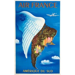 Lucien Boucher. Air France. Amérique du Sud. 1950.