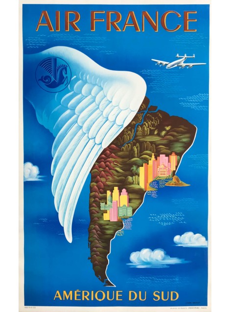 Lucien Boucher. Air France. Amérique du Sud. 1950.
