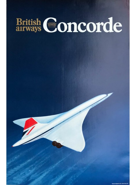 British Airways. Concorde. Ca 1975.
