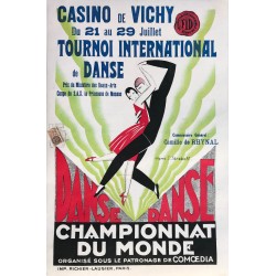 S. Strakoff. Championnat du monde de danse. Vichy. 1928.