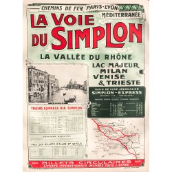 La voie du Simplon. 1912