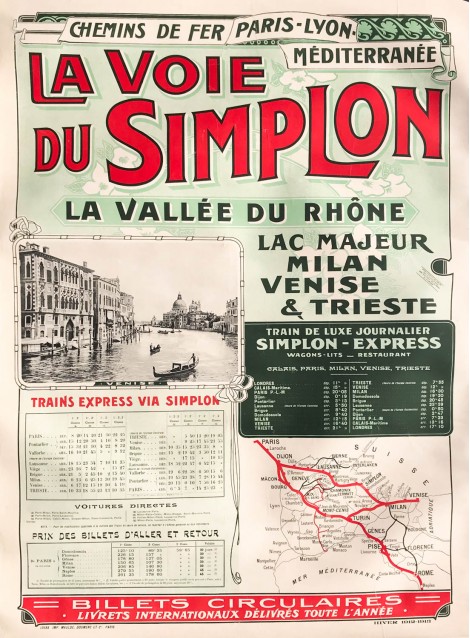 La voie du Simplon. 1912