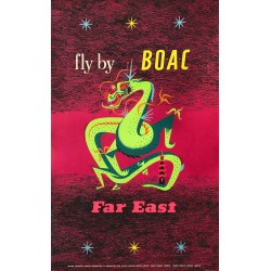 Maurice Laban. Fly by Boac. Far East. 1956.