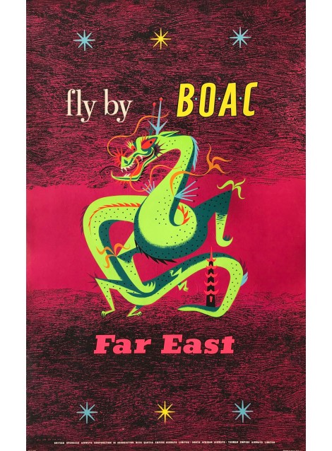 Maurice Laban. Fly by Boac. Far East. 1956.