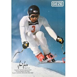 Fixation de ski Geze. Sepp Ferstl. Ca 1975.