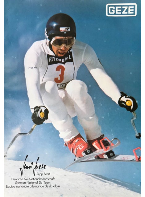 Fixation de ski Geze. Sepp Ferstl. Ca 1975.