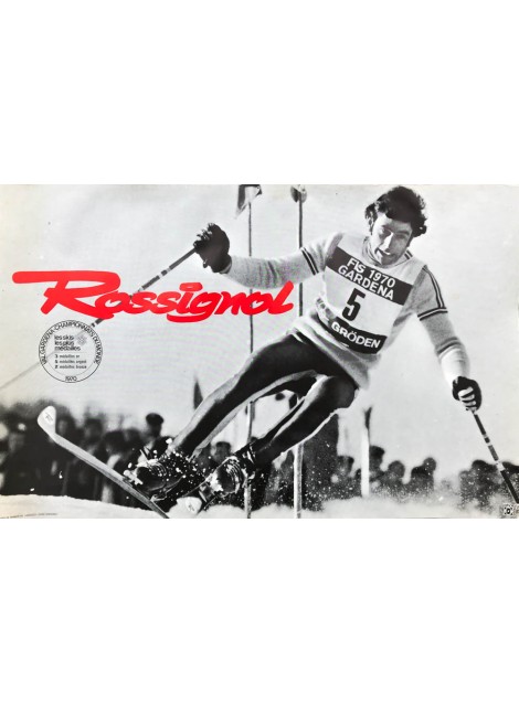 Skis Rossignol. Val Gardena. 1970.