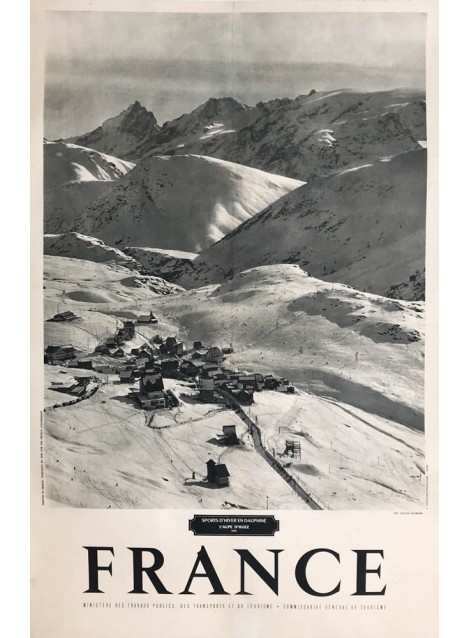 France. L'Alpe d'Huez. Ca 1950.
