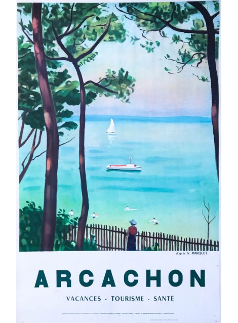 Albert Marquet (d'après). Arcachon. 1960.