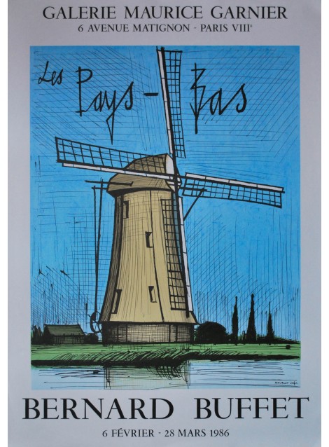 Exposition Paris "les Pays-bas". Bernard Buffet. 1986.