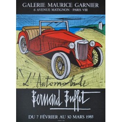 Exposition Paris "L'Automobile". Bernard Buffet. 1985.