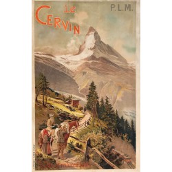 Louis Trinquier-Trianon. Le Cervin. Zermatt. PLM. Ca 1900.