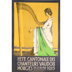 René Martin. Fête cantonale des chanteurs vaudois, Morges. 1913.