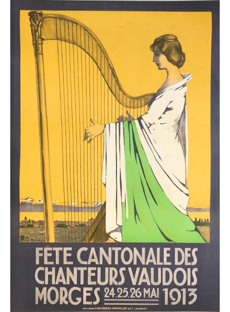 René Martin. Fête cantonale des chanteurs vaudois, Morges. 1913.