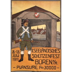 C. Moser. II.Seeländisches Schütenfest Büren. 1911.